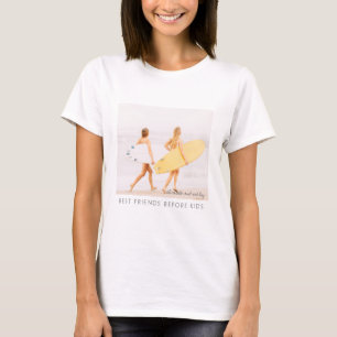 T-shirt Meilleurs amis avant et après les enfants Photo m