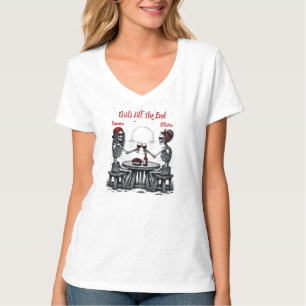 T-shirt Meilleurs amis couple de squelettes