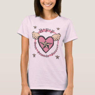 T-shirt Meilleurs amis de B*F*F pour toujours pour des