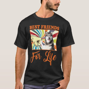 T-shirt Meilleurs Amis De La Vie Malamute Chien De L'Alask
