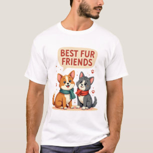 T-shirt Meilleurs amis en peluche vintage dessin animé mig