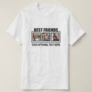 T-shirt Meilleurs amis photos et texte personnalisés