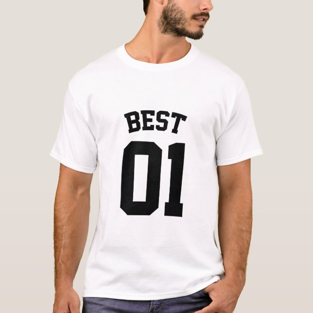 T-shirt Meilleurs Amis Pour 3 - Meilleur 01 (Devant)