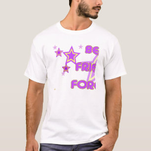 T-shirt Meilleurs Amis Pour Les Étoiles Jaunes Violettes D
