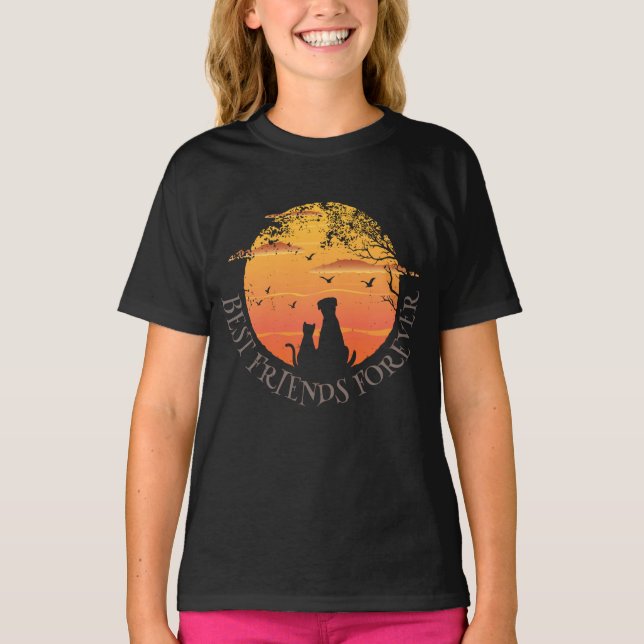 T-shirt Meilleurs amis pour toujours (Devant)