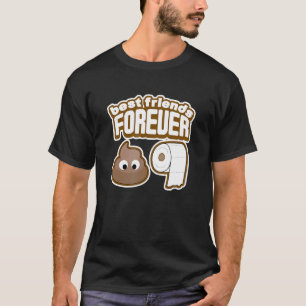T-shirt Meilleurs Amis pour toujours Poop & Toilet Papier 