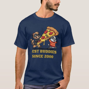 T-shirt Meilleurs Buddies Raccoon et Badger depuis