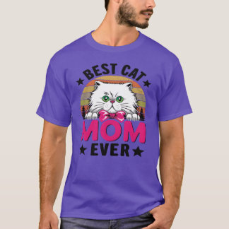 T-shirt Meilleurs chats Fête de la mère Catmama Chat Maman
