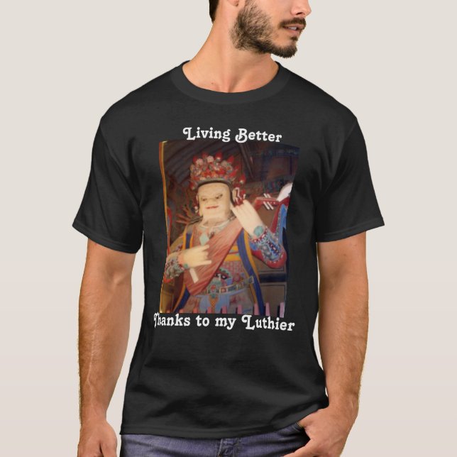 T-shirt Meilleurs mercis vivants Luthier (Devant)