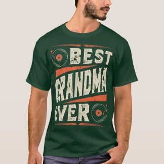 T-shirt Meilleurs registres de grand-mère vinyle