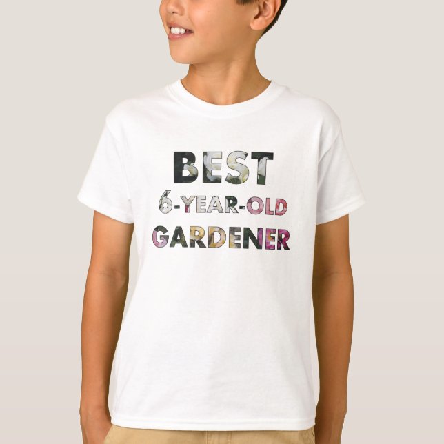 T-shirt Meilleurs Roses de jardinier de 6 ans (© Mira) (Devant)