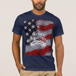 T-shirt Meilleurs voeux Joyeux Noël États-Unis Drapeau Art