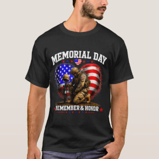 T-shirt Mel Day Drapeau Usa Rappeler Honneur Partiotique