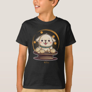 T-shirt Mélange blanc grasse chien décapant