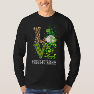 T-shirt Mélange d'amour enseignant Jour de la Saint Patric