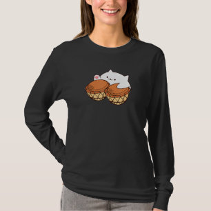 T-shirt Mélange de chat Bongo Mème de chat mignon
