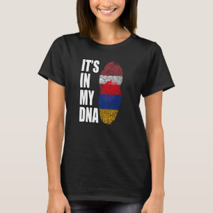 T-shirt Mélanger Le Drapeau Du Patrimoine De L'ADN Arménie