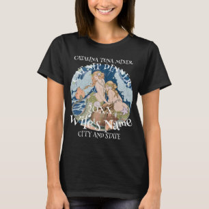 T-shirt Mélangeur de chat Thon Meilleur vin pour animal de