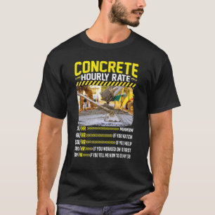 T-shirt Mélangeur De Ciment Béton Taux Horaire De Main-D'O