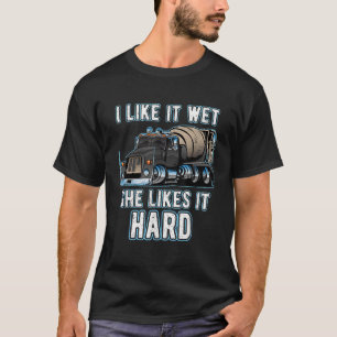 T-shirt Mélangeur de ciment en béton amusant Conducteur de