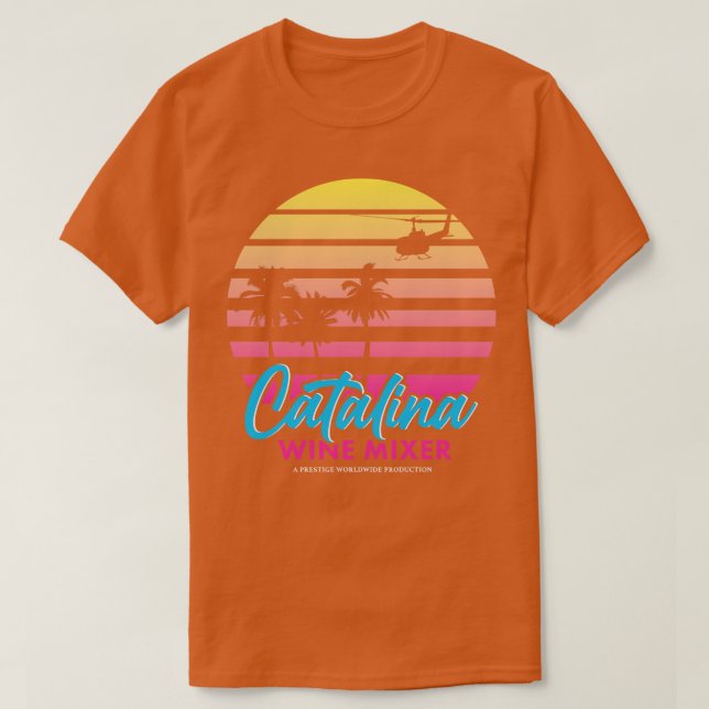 T-shirt Mélangeur de vin Catalina Retro (Design devant)