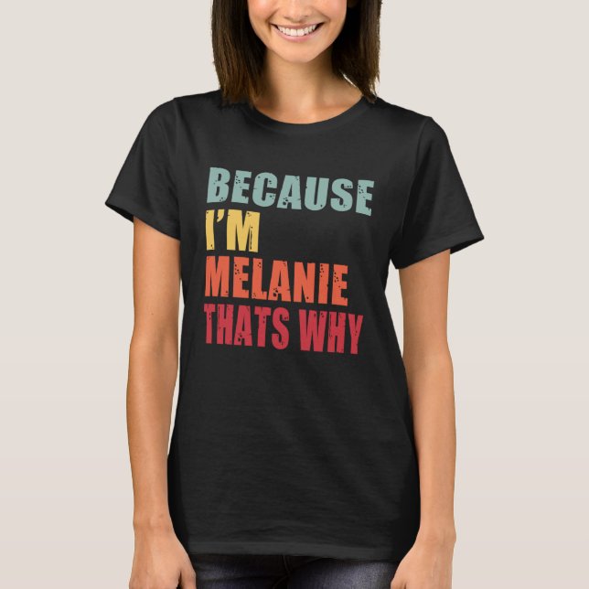 T-shirt Melanie Je suis tout le monde parle de Melanie (Devant)