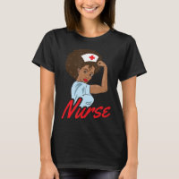 Melanin Black Nurse Vêtements Cadeau Africain Amér