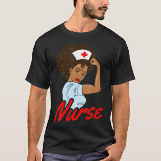 T-shirt Melanin Black Nurse Vêtements Cadeau Femmes africa
