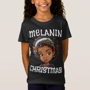 T-Shirt Melanin Christmas Love Black Girl Magic Sista T-Sh
