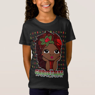 T-Shirt Melanin Christmas Love Black Girl Magic Sista T-Sh