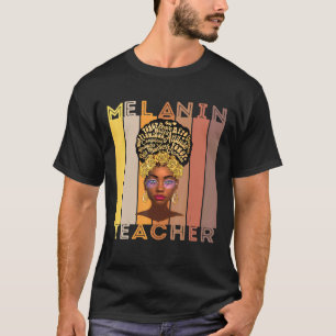 T-shirt Mélanin Enseignant Noir Enseignants Queen Art Dram