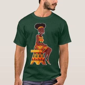 T-shirt Melanin Fille Africaine
