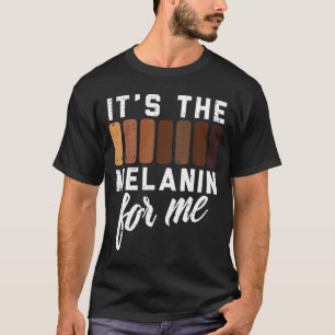 T-shirt Melanin For Me Black Pride BHM Hommes Africains Fe