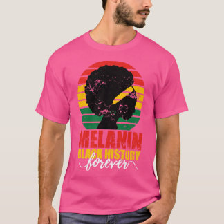 T-shirt Melanin histoire mois éternel Black love