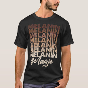 T-shirt Melanin Magie Afrique Amérique Noire Histoire