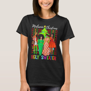 T-shirt Melanin Noël laid Noël Sweend Meilleur Ami Si