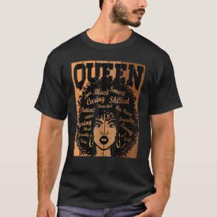 T-shirt Melanin Queen African American Strong Black Natura