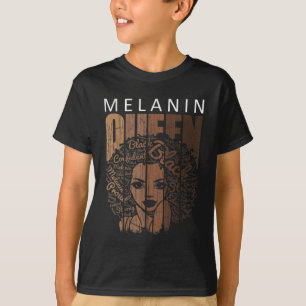 T-shirt Melanin QueenStrong Black African American Natural