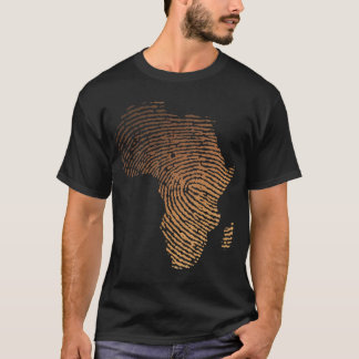 T-shirt Melanin Shades Carte de l'Afrique - Afrique emprei