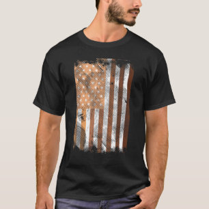 T-shirt Melanin Us Drapeau Black Pride Blm Bhm Afrique Amé
