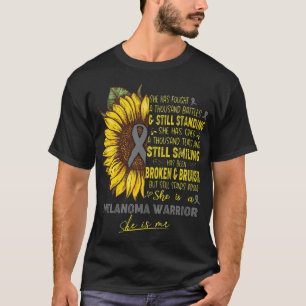 T-shirt Melanoma Sensibilisation Elle Est Un Melanoma Guer