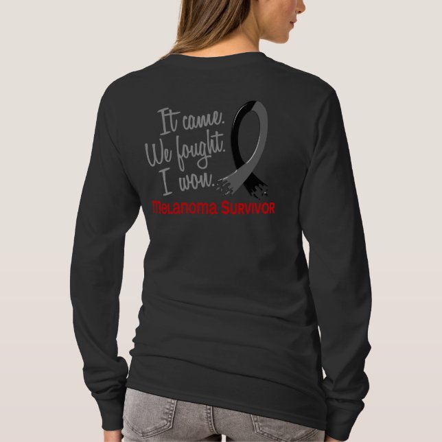 T-shirt Mélanome du survivant 11 (Dos)
