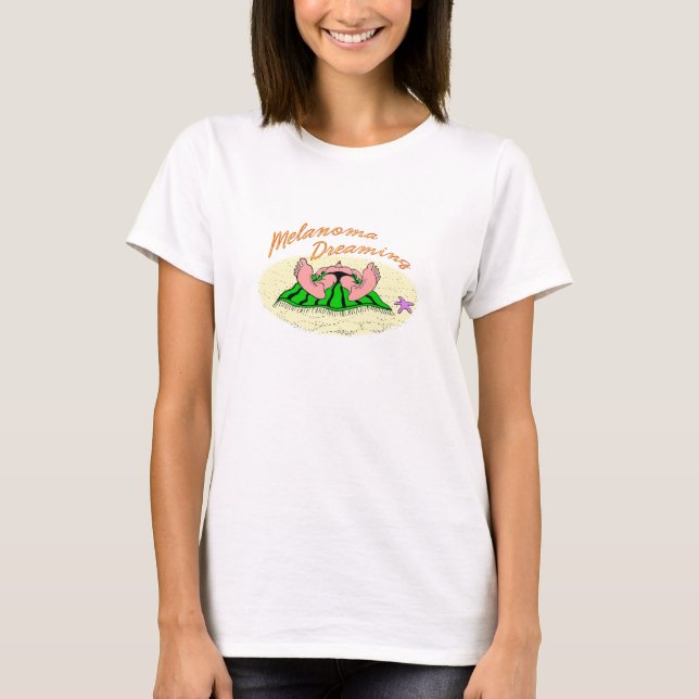 T-shirt Mélanome rêvant la bande dessinée (Devant)