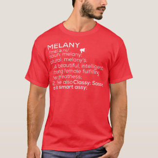 T-shirt Melany Nom Melany Définition Melany Nom féminin M