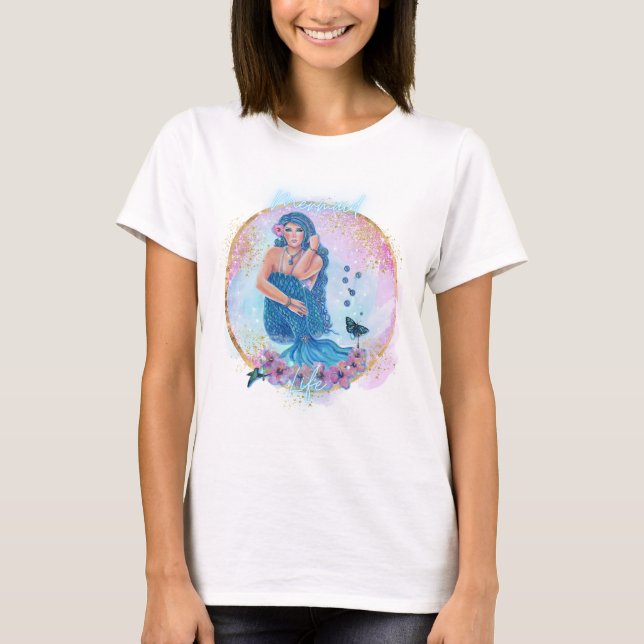 T-shirt Melasandria mermaid par Renee Lavoie (Devant)