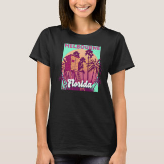 T-shirt Melbourne FL Florida vintage rétro océan scène de 