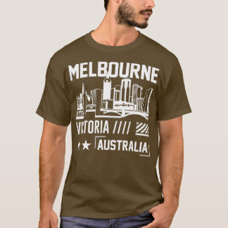 T-shirt Melbourne Victoria Australie Cité australienne cél