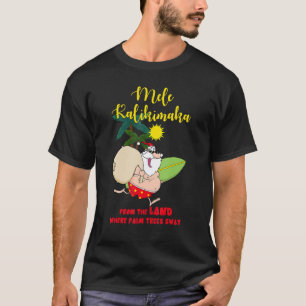 T-shirt Mele a Kalikimaka La Terre Palmiers Santa Claus