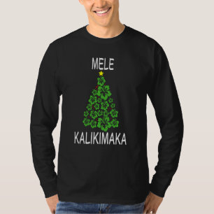 T-shirt Mele Kalikimaka Arbre de Noël hawaïen