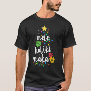 T-shirt Mele Kalikimaka Chemise Pour Femmes Hawaiian Hawai